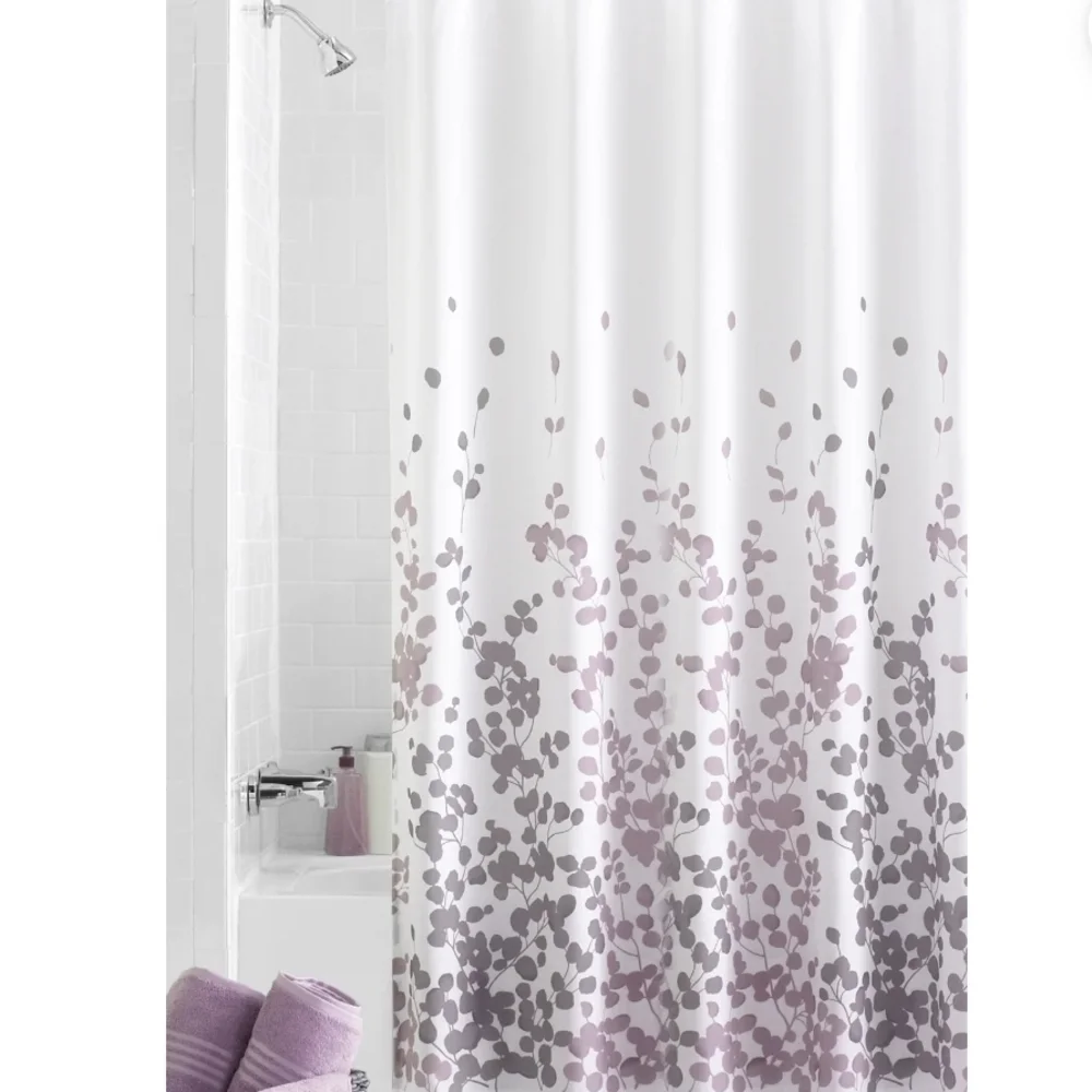 Elegant Purple Floral Shower Curtain